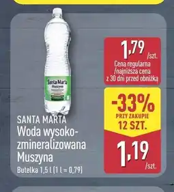 ALDI Woda wysokozmineralizowana Santa Marta Muszyna oferta
