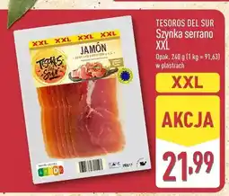 ALDI Szynka serrano XXL Tesoros del Sur oferta