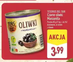 ALDI Czarne oliwki Manzanilla Tesoros Del Sur oferta