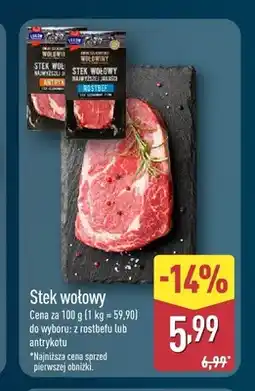 ALDI Stek wołowy z rostbefu Łuków oferta