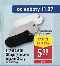 ALDI Skarpety sneaker męskie Pierre Cardin 3-pak oferta