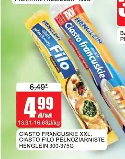 Bingo Ciasto francuskie XXL Henglein oferta