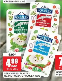 Bingo Ser Capresi plastry śmietankowy Polmlek oferta