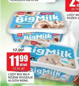 Bingo Lody Algida Big Milk Śmietankowe oferta
