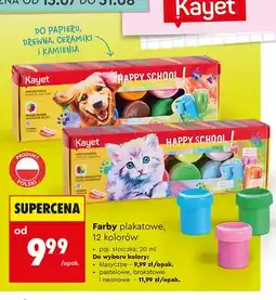 Biedronka Farby plakatowe klasyczne Kayet oferta