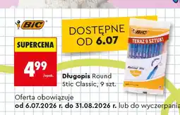 Biedronka Długopisy BIC Round Stic Classic 9-pak oferta
