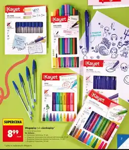 Biedronka Cienkopisy kolorowe Kayet oferta