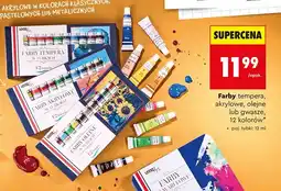 Biedronka Farby tempera Loozz 12 kolorów oferta