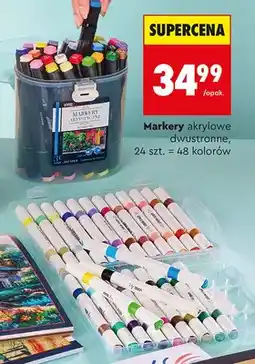 Biedronka Markery akrylowe dwustronne LOOZZ 24-pak oferta
