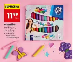 Biedronka Plastelina Muffinaart Astra 24 kolory oferta