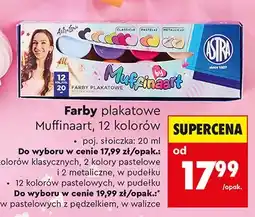 Biedronka Farby plakatowe Astra Muffinaart w pudełku oferta