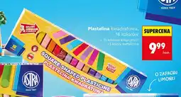 Biedronka Plastelina kwadratowa Astra 18 kolorów oferta