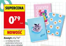 Biedronka Zeszyt A5 16 kartek Top 2000 oferta