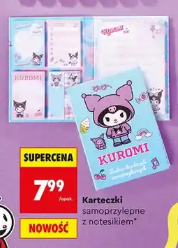Biedronka Karteczki samoprzylepne z notesikiem St. Majewski Kuromi oferta