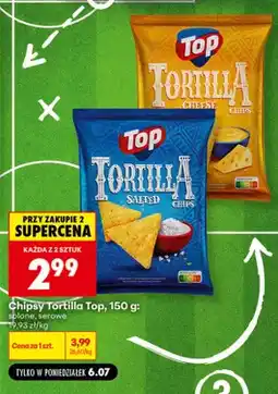 Biedronka Chipsy Tortilla Top serowe oferta