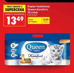 Biedronka Papier toaletowy Queen Komfort 10-pak oferta