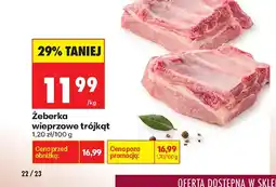 Biedronka Żeberka wieprzowe trójkąt oferta