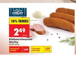 Biedronka Kiełbasa klasyczna Morliny oferta