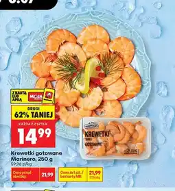 Biedronka Krewetki gotowane białe Marinero oferta