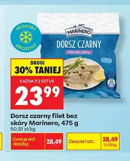 Biedronka Dorsz czarny filet bez skóry Marinero oferta