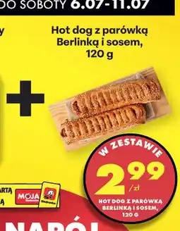 Biedronka Hot dog z parówką Berlinką i sosem oferta
