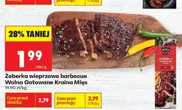 Biedronka Żeberka wieprzowe barbecue Wolno Gotowane Kraina Mięs oferta