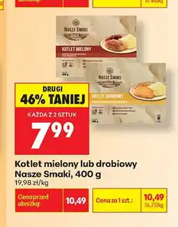 Biedronka Kotlet mielony Nasze Smaki oferta