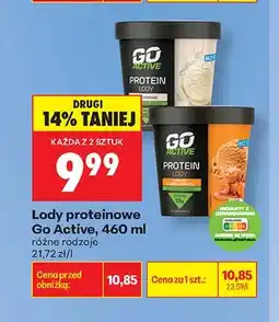 Biedronka Lody proteinowe waniliowe Go Active oferta