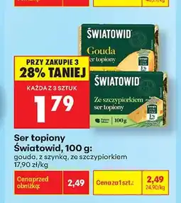 Biedronka Ser topiony Światowid ze szczypiorkiem oferta