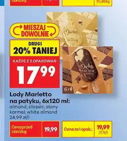 Biedronka Lody na patyku Classic Marletto 6-pak oferta