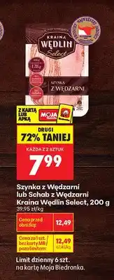 Biedronka Szynka z Wędzarni Kraina Wędlin Select oferta