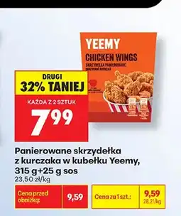 Biedronka Panierowane skrzydełka z kurczaka w kubełku Yeemy oferta