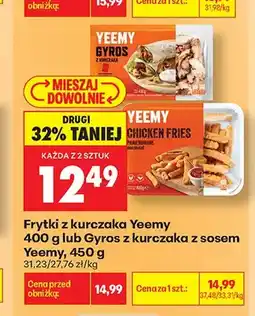 Biedronka Frytki z kurczaka Yeemy oferta