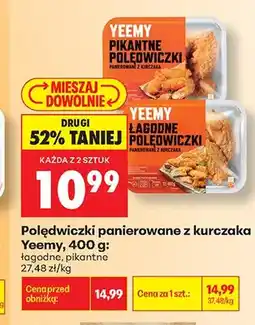 Biedronka Polędwiczki panierowane z kurczaka łagodne Yeemy oferta