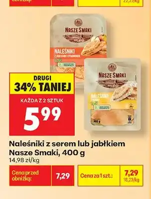 Biedronka Naleśniki z jabłkiem Nasze Smaki oferta