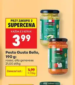 Biedronka Pesto Gusto Bello Rosso oferta