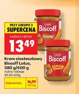 Biedronka Krem ciasteczkowy Biscoff Lotus Creamy oferta