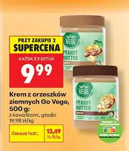 Biedronka Krem z orzeszków ziemnych Go Vege gładki oferta