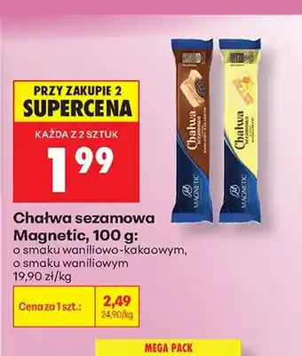 Biedronka Chałwa sezamowa o smaku waniliowym Magnetic oferta