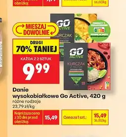 Biedronka Danie wysokobiałkowe kurczak z ryżem Go Active oferta
