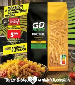 Biedronka Makaron proteinowy świderki Go Active oferta
