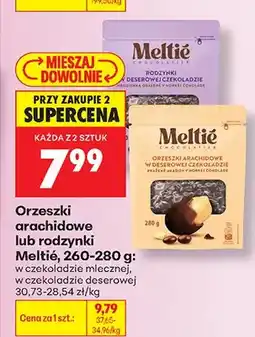 Biedronka Orzeszki arachidowe Meltie w czekoladzie oferta