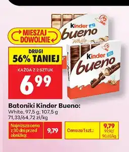 Biedronka Batoniki Kinder Bueno White oferta