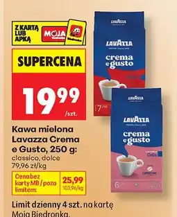 Biedronka Kawa mielona Lavazza Crema E Gusto Classico oferta
