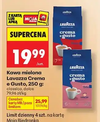 Biedronka Kawa mielona Lavazza Crema E Gusto Classico oferta