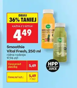 Biedronka Smoothie Vital Fresh ananas mango jabłko oferta