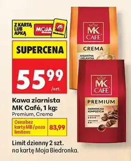 Biedronka Kawa ziarnista MK Café Premium oferta