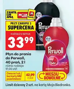 Biedronka Płyn do prania Perwoll Black oferta