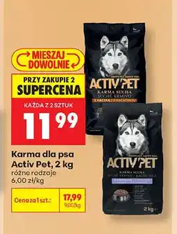 Biedronka Sucha karma dla psa Activ Pet oferta