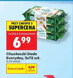 Biedronka Chusteczki nawilżane Dada Everyday 3-pak oferta